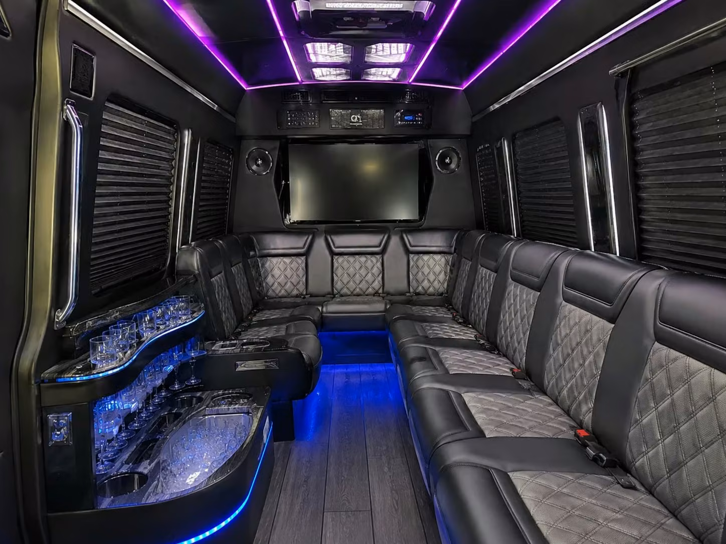 call for a sprinter van for your bridal party getting ready transfers in norwalk